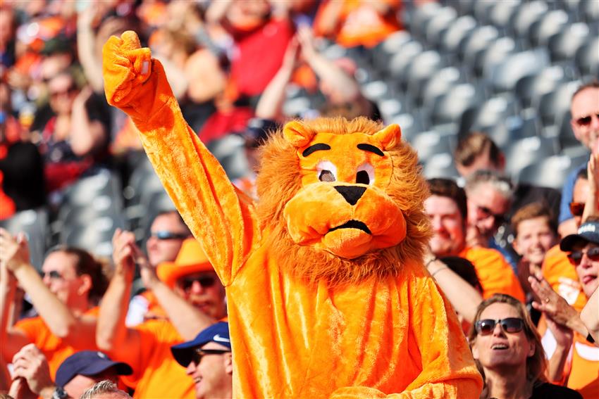 Orange lion