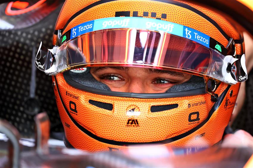 Lando Norris helmet